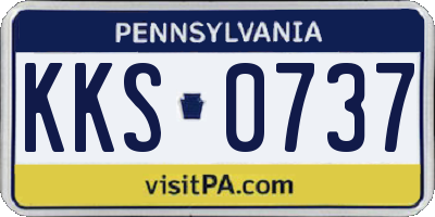 PA license plate KKS0737