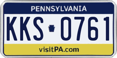 PA license plate KKS0761