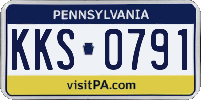 PA license plate KKS0791