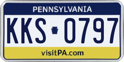 PA license plate KKS0797