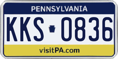 PA license plate KKS0836