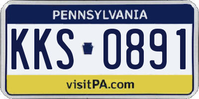 PA license plate KKS0891
