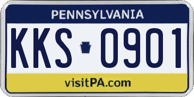 PA license plate KKS0901