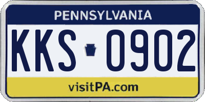 PA license plate KKS0902