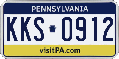 PA license plate KKS0912