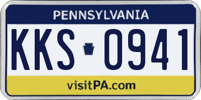 PA license plate KKS0941