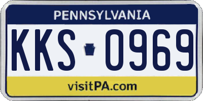 PA license plate KKS0969