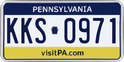 PA license plate KKS0971