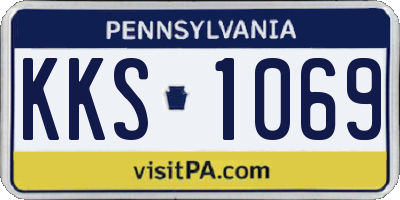 PA license plate KKS1069