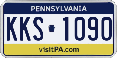 PA license plate KKS1090