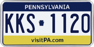 PA license plate KKS1120