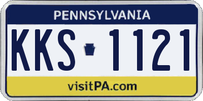 PA license plate KKS1121