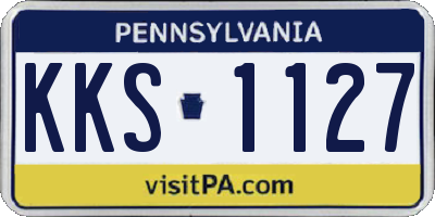 PA license plate KKS1127