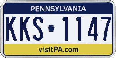 PA license plate KKS1147