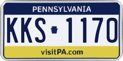 PA license plate KKS1170