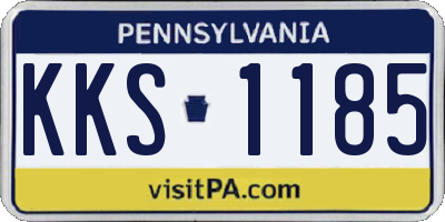 PA license plate KKS1185