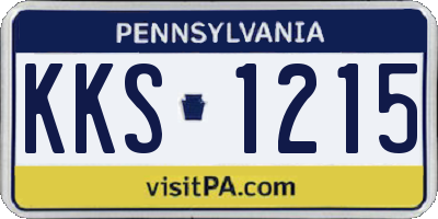 PA license plate KKS1215