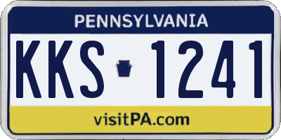 PA license plate KKS1241