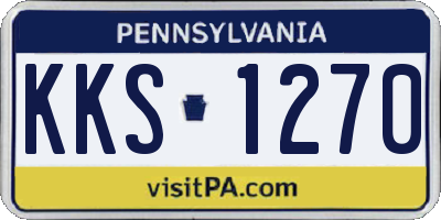 PA license plate KKS1270