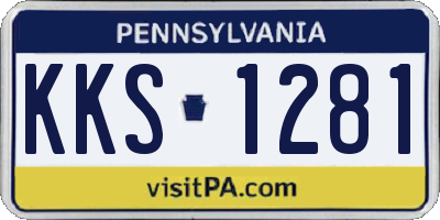 PA license plate KKS1281