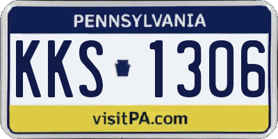 PA license plate KKS1306