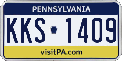 PA license plate KKS1409