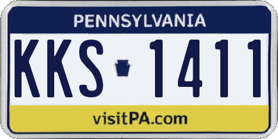 PA license plate KKS1411