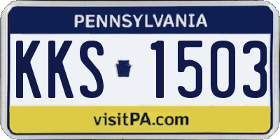 PA license plate KKS1503