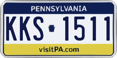 PA license plate KKS1511