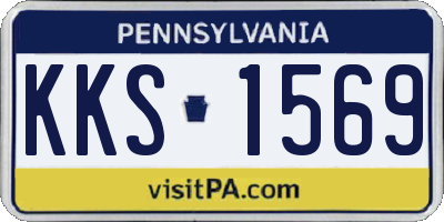PA license plate KKS1569