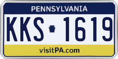 PA license plate KKS1619