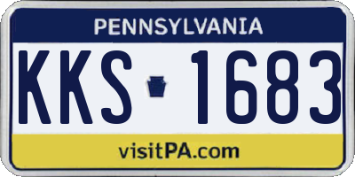 PA license plate KKS1683