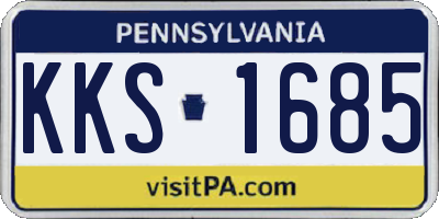 PA license plate KKS1685
