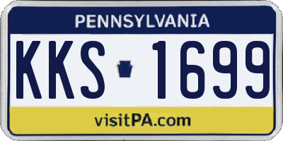 PA license plate KKS1699