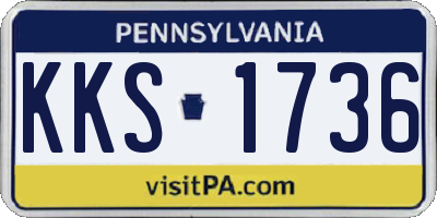 PA license plate KKS1736