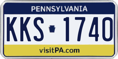 PA license plate KKS1740