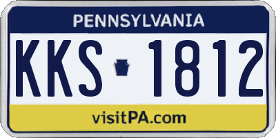 PA license plate KKS1812
