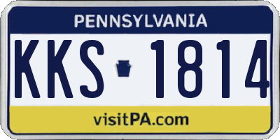 PA license plate KKS1814