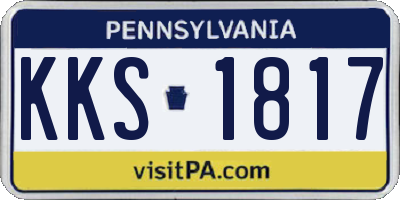 PA license plate KKS1817