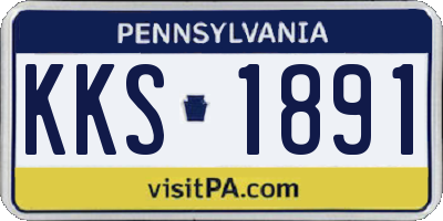 PA license plate KKS1891