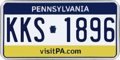 PA license plate KKS1896