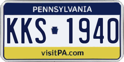 PA license plate KKS1940