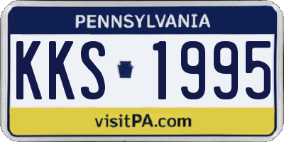 PA license plate KKS1995