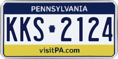 PA license plate KKS2124