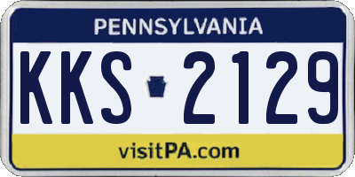 PA license plate KKS2129