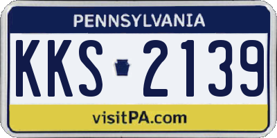 PA license plate KKS2139