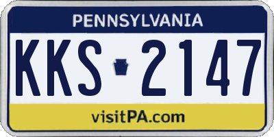 PA license plate KKS2147