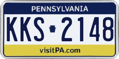 PA license plate KKS2148