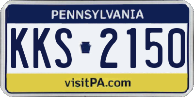 PA license plate KKS2150