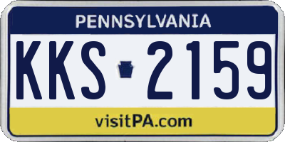 PA license plate KKS2159